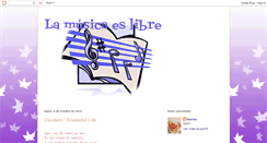 Desktop Screenshot of lamusicaeslibre.blogspot.com