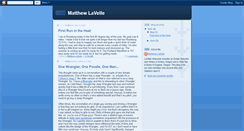 Desktop Screenshot of matthewlavelle.blogspot.com