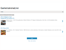 Tablet Screenshot of gamersarenalive.blogspot.com