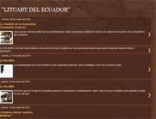 Tablet Screenshot of ecuadorarteyliteratura.blogspot.com