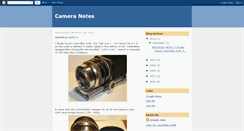 Desktop Screenshot of cameranotes.blogspot.com