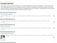 Tablet Screenshot of conservachick7.blogspot.com