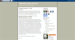 Desktop Screenshot of elizabethproctor6thperiod.blogspot.com