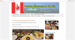 Desktop Screenshot of perurestaurantsingta.blogspot.com