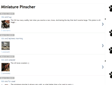 Tablet Screenshot of miniature-pinscher-dog.blogspot.com