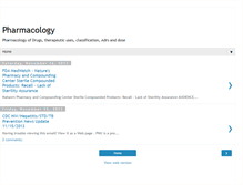 Tablet Screenshot of pharmacology-notes-free.blogspot.com
