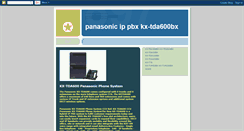 Desktop Screenshot of kx-tda600bx.blogspot.com