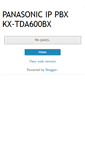 Mobile Screenshot of kx-tda600bx.blogspot.com