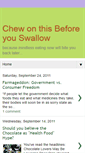 Mobile Screenshot of beforeyouswallow.blogspot.com