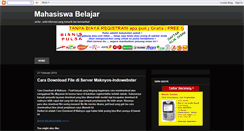 Desktop Screenshot of mahasiswa-belajar.blogspot.com