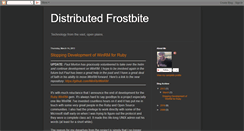 Desktop Screenshot of distributed-frostbite.blogspot.com