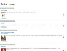 Tablet Screenshot of da-i-un-nume.blogspot.com