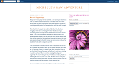 Desktop Screenshot of michellesrawadventure.blogspot.com