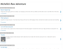 Tablet Screenshot of michellesrawadventure.blogspot.com