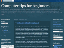 Tablet Screenshot of computertipsforbeginners.blogspot.com