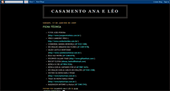 Desktop Screenshot of casamentoanaeleo.blogspot.com