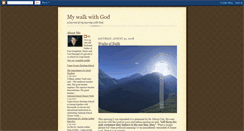 Desktop Screenshot of lifemywalkwithgod.blogspot.com