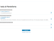 Tablet Screenshot of isolapantelleria.blogspot.com