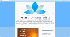 Desktop Screenshot of hobenlotus.blogspot.com