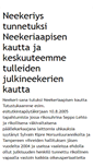 Mobile Screenshot of neekeriaapinen.blogspot.com