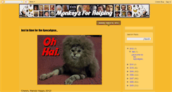 Desktop Screenshot of monkeysforhelping.blogspot.com