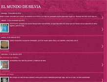 Tablet Screenshot of elmundodesilviaymas.blogspot.com