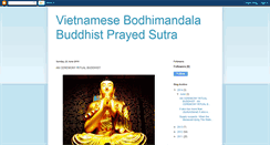 Desktop Screenshot of bodhimandalaprayedsutra.blogspot.com