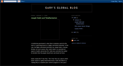 Desktop Screenshot of garysglobalblog.blogspot.com