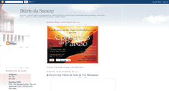 Desktop Screenshot of diariodasammy.blogspot.com