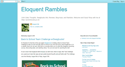 Desktop Screenshot of myeloquentrambles.blogspot.com