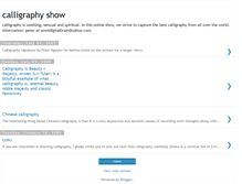 Tablet Screenshot of calligraphyshow.blogspot.com