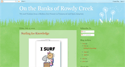 Desktop Screenshot of onthebanksofrowdycreek.blogspot.com