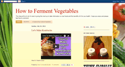 Desktop Screenshot of fermentingvegetables.blogspot.com