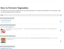 Tablet Screenshot of fermentingvegetables.blogspot.com