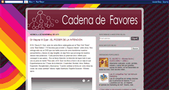 Desktop Screenshot of blogcadenadefavores.blogspot.com