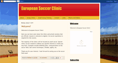 Desktop Screenshot of europeansoccerclinic.blogspot.com