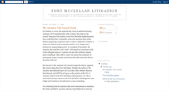 Desktop Screenshot of fortmcclellanlitigation.blogspot.com