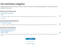 Tablet Screenshot of fortmcclellanlitigation.blogspot.com