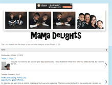 Tablet Screenshot of mamadelights.blogspot.com