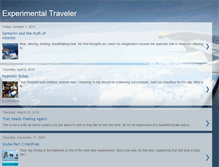 Tablet Screenshot of experimentaltraveler.blogspot.com