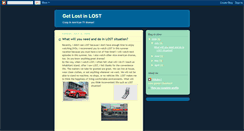 Desktop Screenshot of getlostinlost.blogspot.com