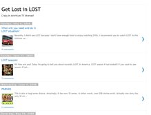 Tablet Screenshot of getlostinlost.blogspot.com