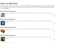Tablet Screenshot of mariooneducation.blogspot.com