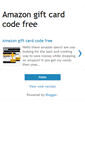 Mobile Screenshot of freeamazongiftcardbalance.blogspot.com