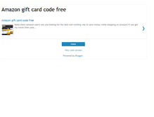 Tablet Screenshot of freeamazongiftcardbalance.blogspot.com