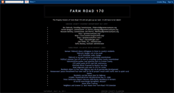 Desktop Screenshot of farmroad170.blogspot.com