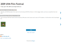 Tablet Screenshot of 2009uvmfilmfestival.blogspot.com