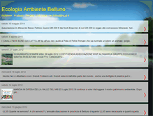 Tablet Screenshot of ecologiaambientebelluno.blogspot.com