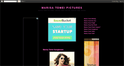 Desktop Screenshot of marisatomeipictures.blogspot.com