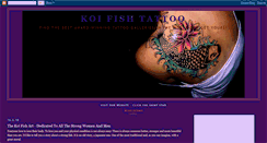 Desktop Screenshot of koifish-tattoo.blogspot.com